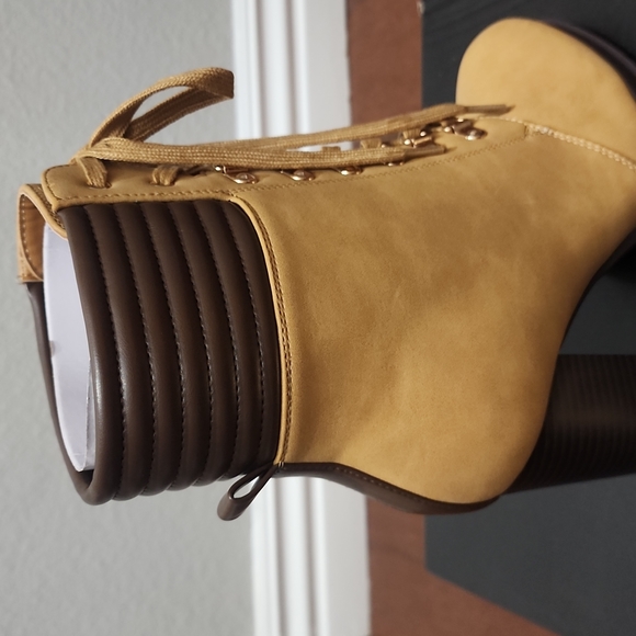 Brand New Brown and Tan Booties - Picture 9 of 10